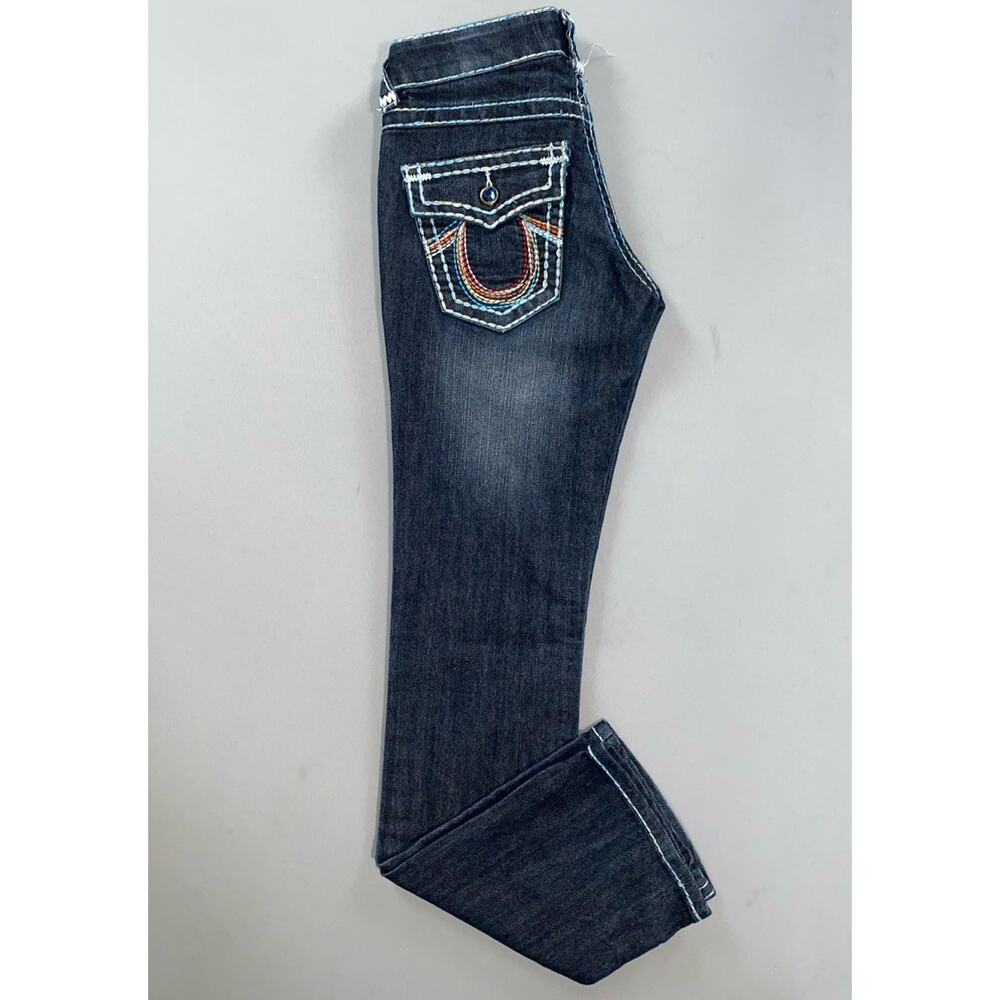 True Religion Joey Super T Vintage USA Made Jeans. Rainbow Stitched, Women's 29 - Picture 2 of 13